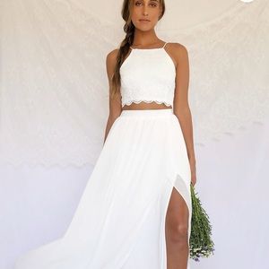 2 piece bridal maxi set (small)